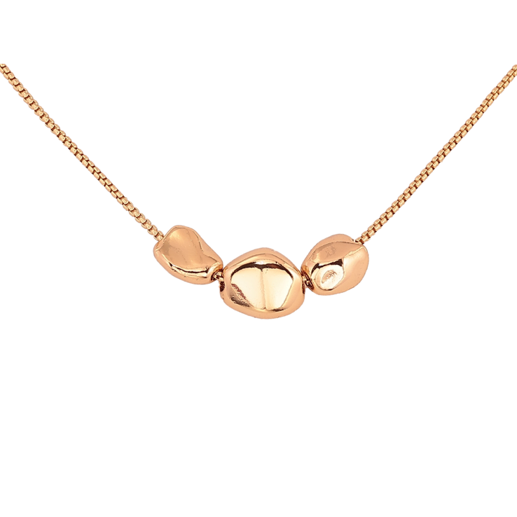 Кулон на ланцюжку Xuping колір Позолота 18К "Декоративні намистини" довжина 42-46см х 1мм фото №20