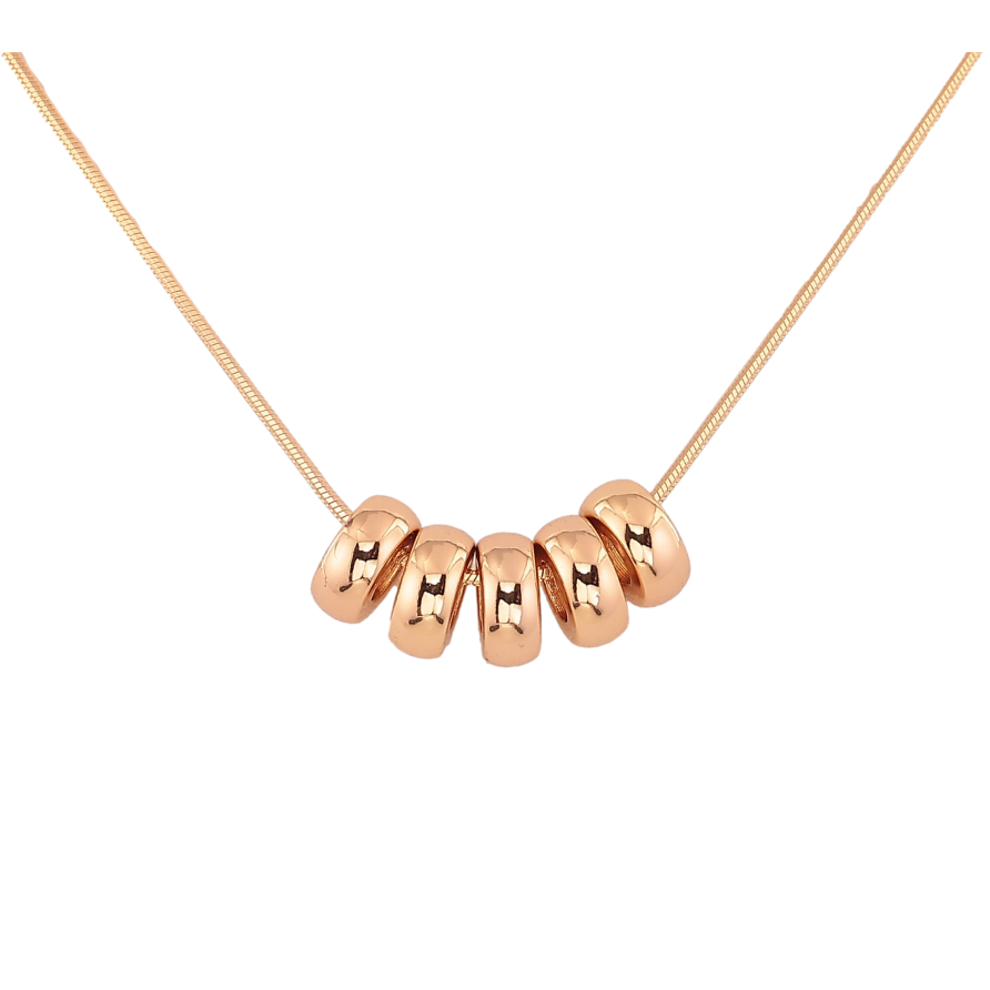 Кулон на цепочке Xuping цвет Позолота 18К "Цепочка с бусинами" длина 45см х 1мм фото №1