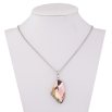 Кулон на ланцюжку Xuping колір Родій з кр-ми Swarovski "Кристал Vitrail Light, 17х28мм" довжина 41-46см х 1.5мм фото №2