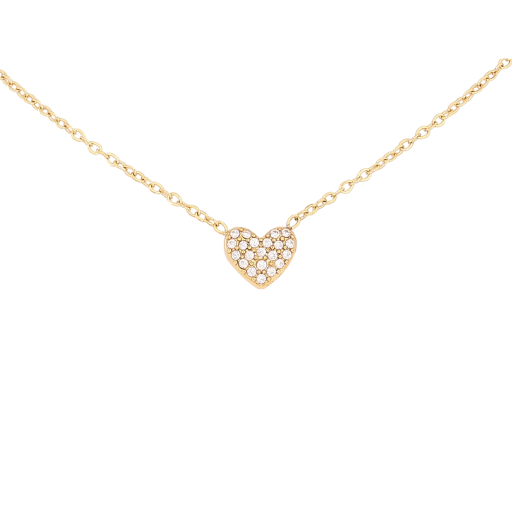 Підвіска на ланцюжку Нержавіюча сталь "Серце з кристалами" довжина 42-47см х 1мм фото №16