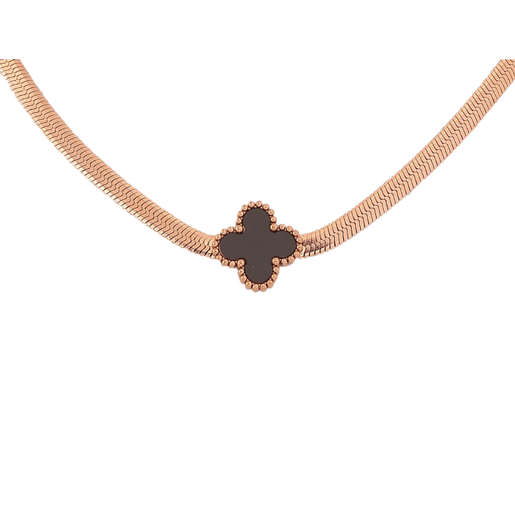 Підвіска на ланцюжку Нержавіюча сталь "Конюшина" довжина 42-46см х 3мм фото №2