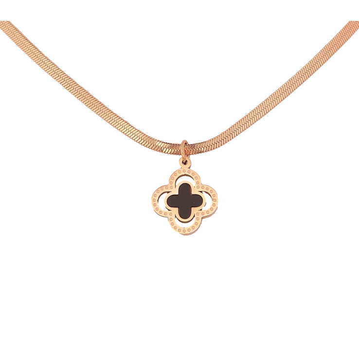 Підвіска на ланцюжку Нержавіюча сталь "Конюшина" довжина 42-47см х 2.5мм фото №7