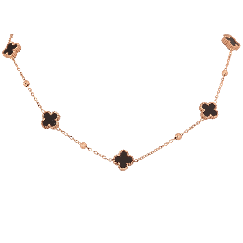 Колье Нержавеющая сталь "Клевер" длина 42-46см х 1.5-9мм фото №1