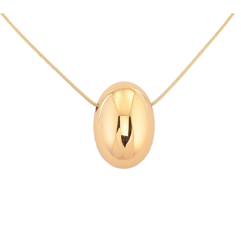 Підвіска на ланцюжку Нержавіюча сталь "Об'ємний овал" довжина 42-47см х 1мм фото №1 Підвіска на ланцюжку Нержавіюча сталь "Об'ємний овал" довжина 42-47см х 1мм фото №1