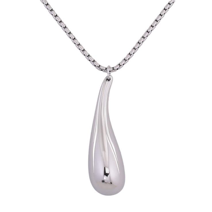 Подвеска на цепочке Нержавеющая сталь "Капелька" длина 61-66см х 2мм фото №19