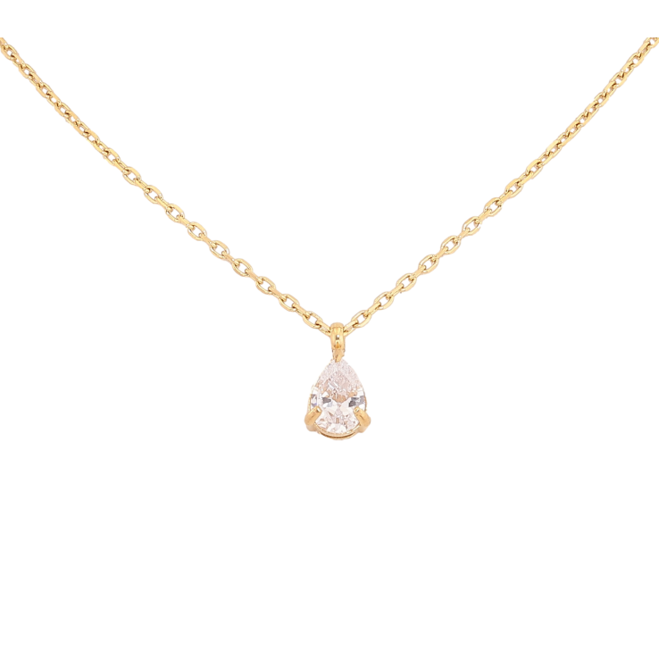 Підвіска на ланцюжку Нержавіюча сталь "Кристальна крапелька" довжина 41-46см х 1мм фото №9