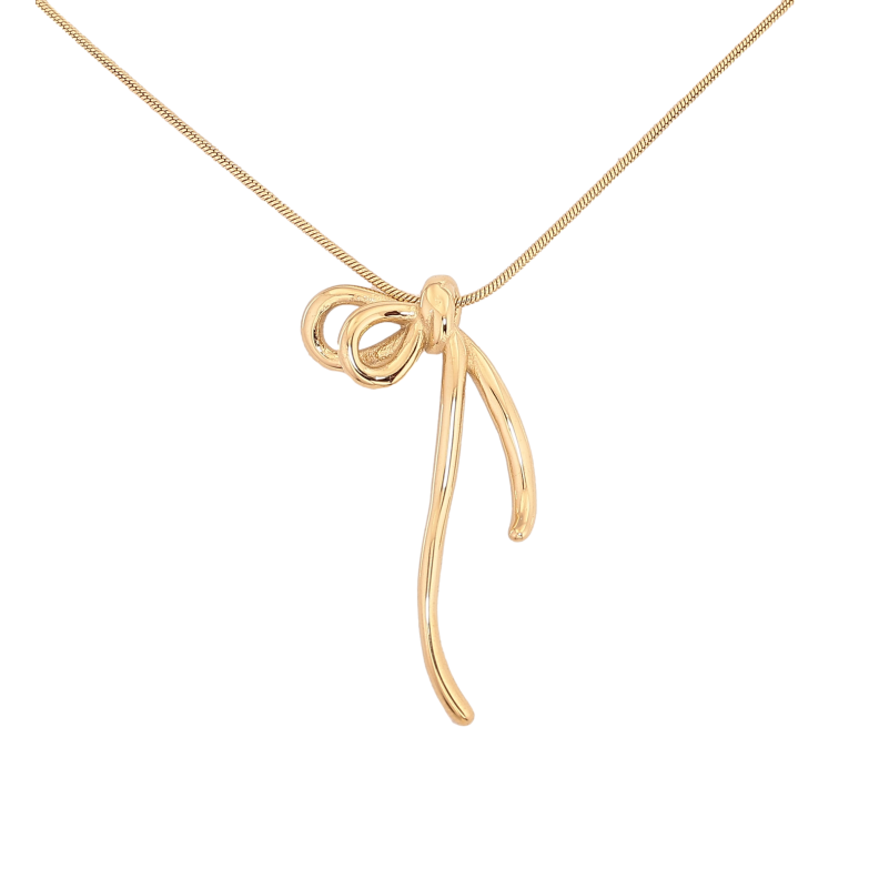 Підвіска на ланцюжку Нержавіюча сталь "Бант" довжина 41-46см х 1мм фото №1