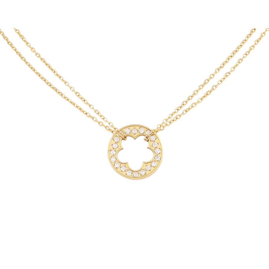 Підвіска на ланцюжку Нержавіюча сталь "Квіточка" довжина 41-46см х 2мм фото №1