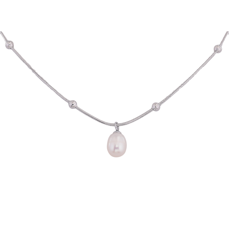 Подвеска на цепочке Нержавеющая сталь "Жемчужина" длина 42-47см х 1-3мм фото №2 Подвеска на цепочке Нержавеющая сталь "Жемчужина" длина 42-47см х 1-3мм фото №2