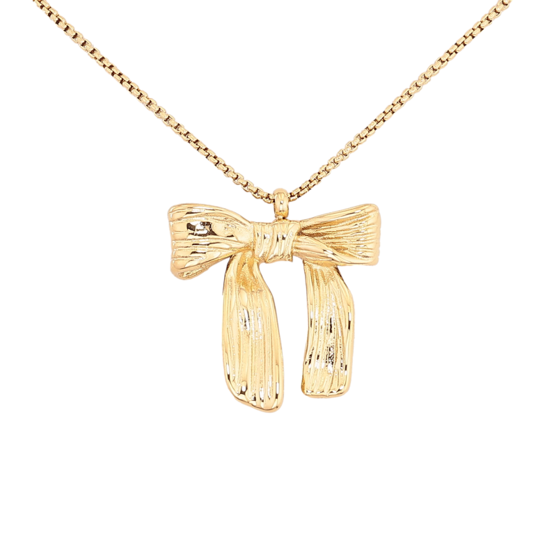 Підвіска на ланцюжку Нержавіюча сталь "Бант" довжина 42-47см х 1мм фото №1