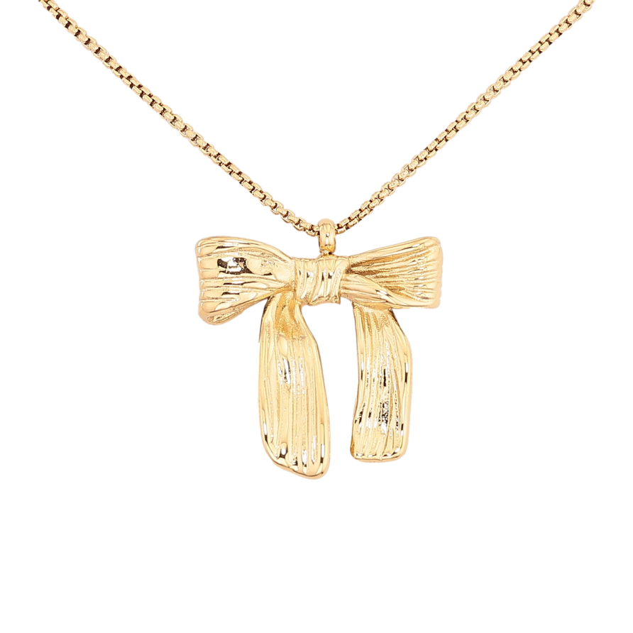 Підвіска на ланцюжку Нержавіюча сталь "Бант" довжина 42-47см х 1мм фото №1