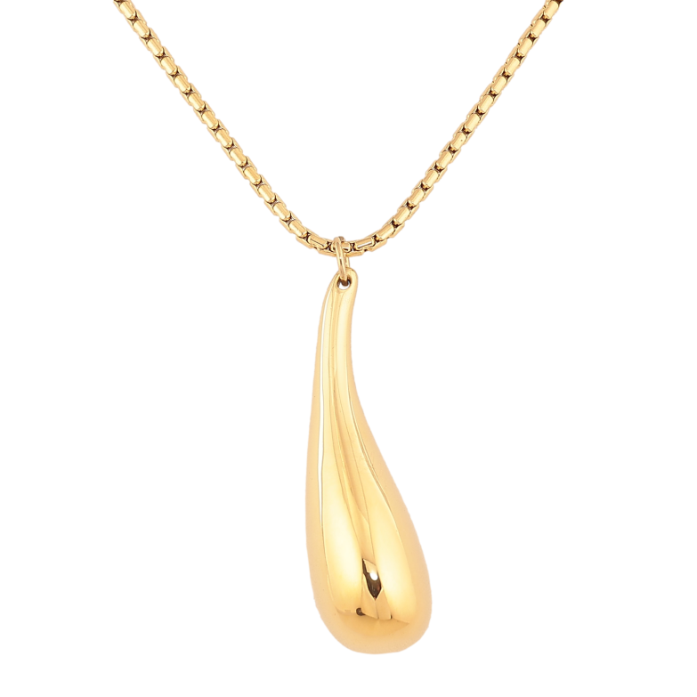 Підвіска на ланцюжку Нержавіюча сталь "Крапелька" довжина 61-66см х 2мм фото №1 Підвіска на ланцюжку Нержавіюча сталь "Крапелька" довжина 61-66см х 2мм фото №1