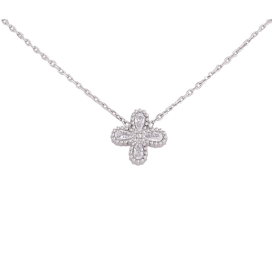 Подвеска на цепочке Нержавеющая сталь "Цветочек" длина 41-46см х 1мм фото №1 Подвеска на цепочке Нержавеющая сталь "Цветочек" длина 41-46см х 1мм фото №1