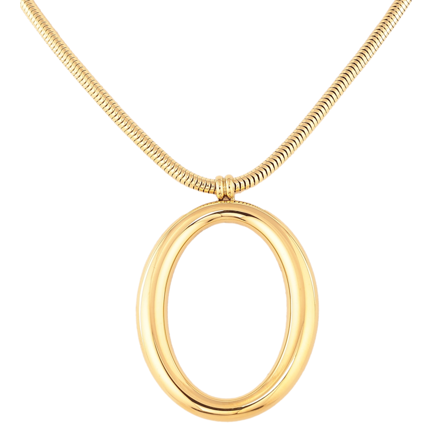 Підвіска на ланцюжку Нержавіюча сталь "Овальна підвіска" довжина 41-46см х 3мм фото №1 Підвіска на ланцюжку Нержавіюча сталь "Овальна підвіска" довжина 41-46см х 3мм фото №1