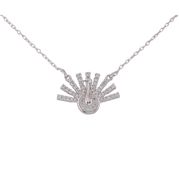 Підвіска на ланцюжку Xuping колір Родій "Павич з кристалами" довжина 42-45см х 1мм фото №13 Підвіска на ланцюжку Xuping колір Родій "Павич з кристалами" довжина 42-45см х 1мм фото №13