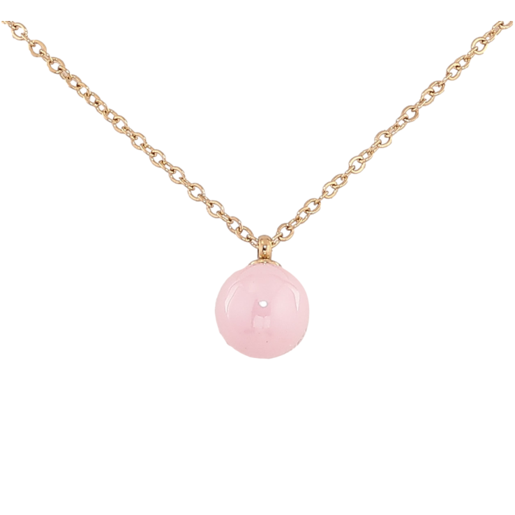 Підвіска на ланцюжку Xuping ТТМ Stainless Steel колір 14К "Рожева керамічна намистина, ø 8мм" довжина 46-52см х 1.5мм фото №20 Підвіска на ланцюжку Xuping ТТМ Stainless Steel колір 14К "Рожева керамічна намистина, ø 8мм" довжина 46-52см х 1.5мм фото №20