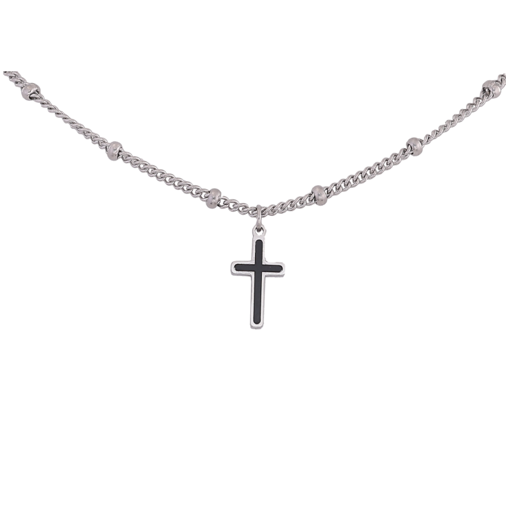 Підвіска на ланцюжку Xuping ТТМ Stainless Steel колір Родій "Хрестик" довжина 45-51см х 2-3мм фото №11