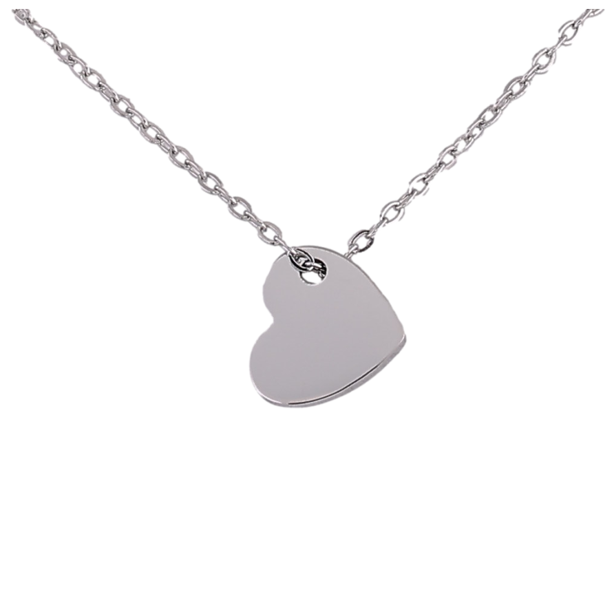 Подвеска на цепочке Xuping ТТМ Stainless Steel цвет Родий "Сердечко" длина 44-48см х 1мм фото №1 Подвеска на цепочке Xuping ТТМ Stainless Steel цвет Родий "Сердечко" длина 44-48см х 1мм фото №1