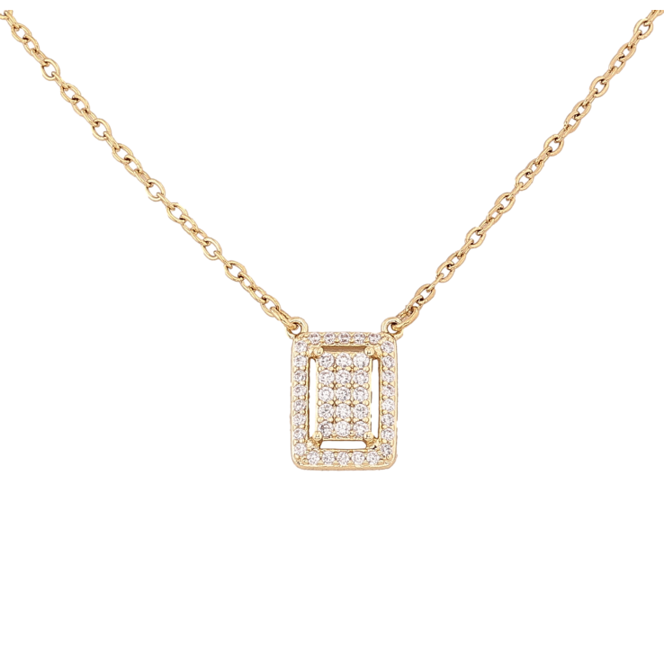 Подвеска на цепочке Xuping цвет Позолота 14K "Инкрустация кристаллами" длина 42-47см х 1.5мм фото №8
