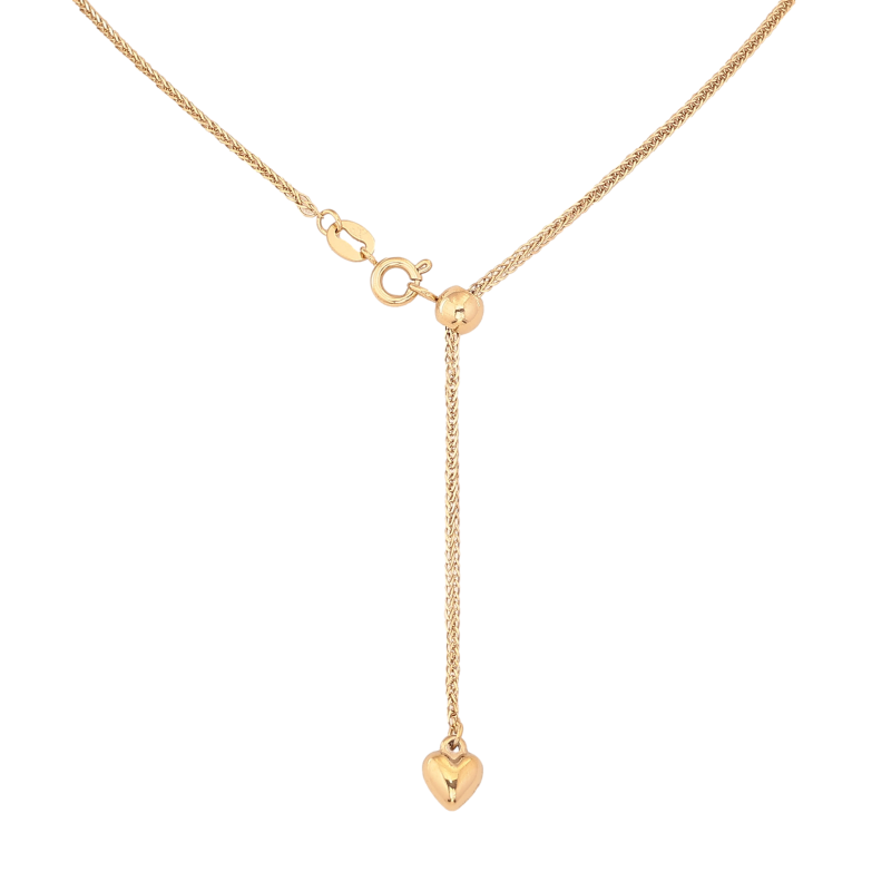 Подвеска на цепочке Xuping цвет Позолота 14K "Сердечко" длина 50см х 2мм фото №1