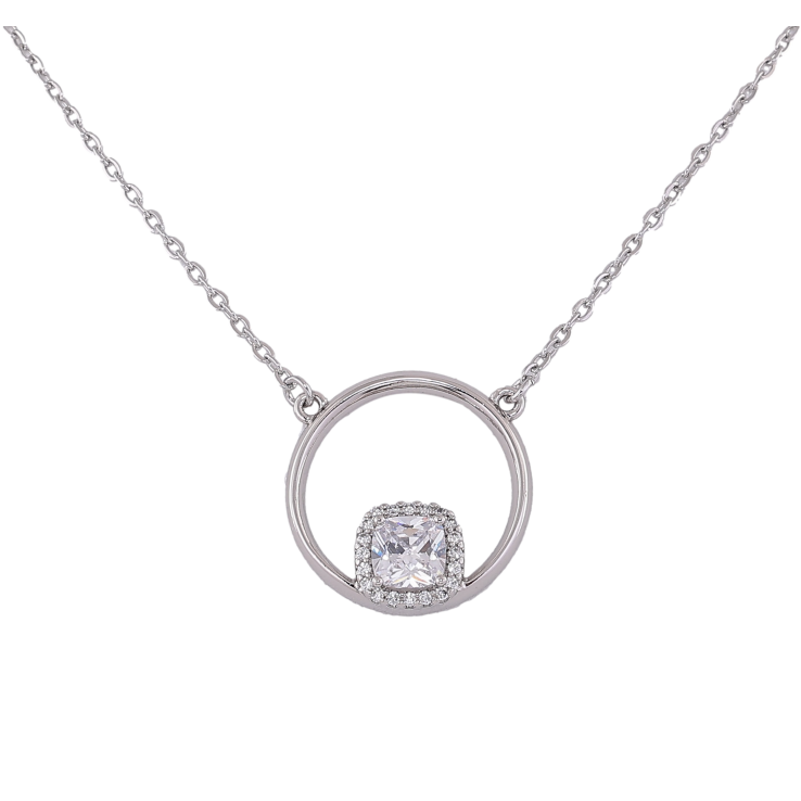 Підвіска на ланцюжку Xuping колір Родій "Кільце з кристалом" розмір 44-49см х 1.5мм фото №25 Підвіска на ланцюжку Xuping колір Родій "Кільце з кристалом" розмір 44-49см х 1.5мм фото №25