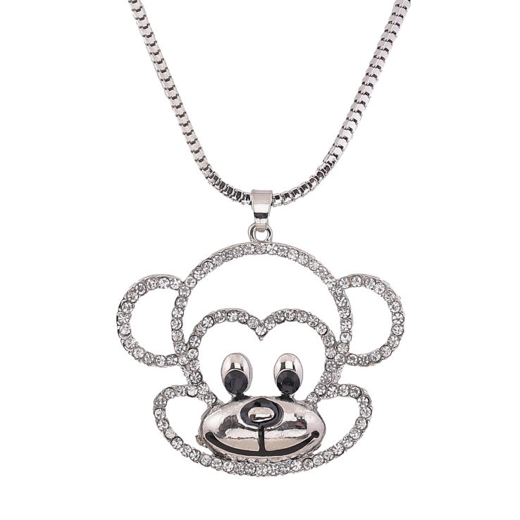 Подвеска на цепочке "Обезьянка" длина 73-77см х 3мм фото №3