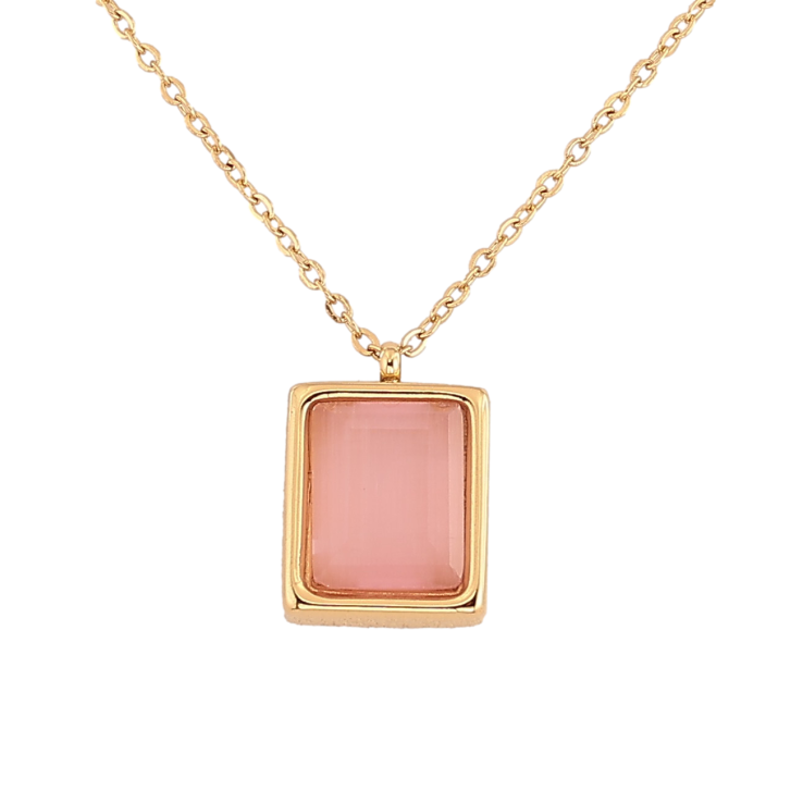 Підвіски на ланцюжку Xuping ТТМ Stainless Steel колір 14К "Рожевий кристал" довжина 41-46см х 1.5мм фото №16 Підвіски на ланцюжку Xuping ТТМ Stainless Steel колір 14К "Рожевий кристал" довжина 41-46см х 1.5мм фото №16