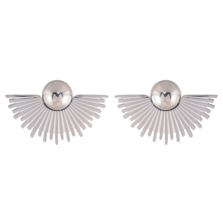 Сережки Нержавіюча сталь пусети "Декоративний візерунок" фото №21