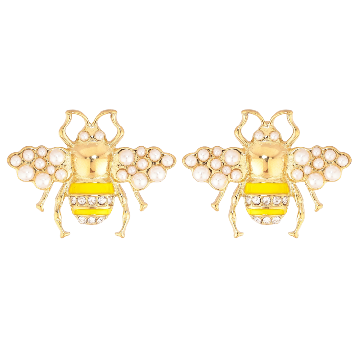 Сережки Нержавіюча сталь пусети "Бджоли" фото №14