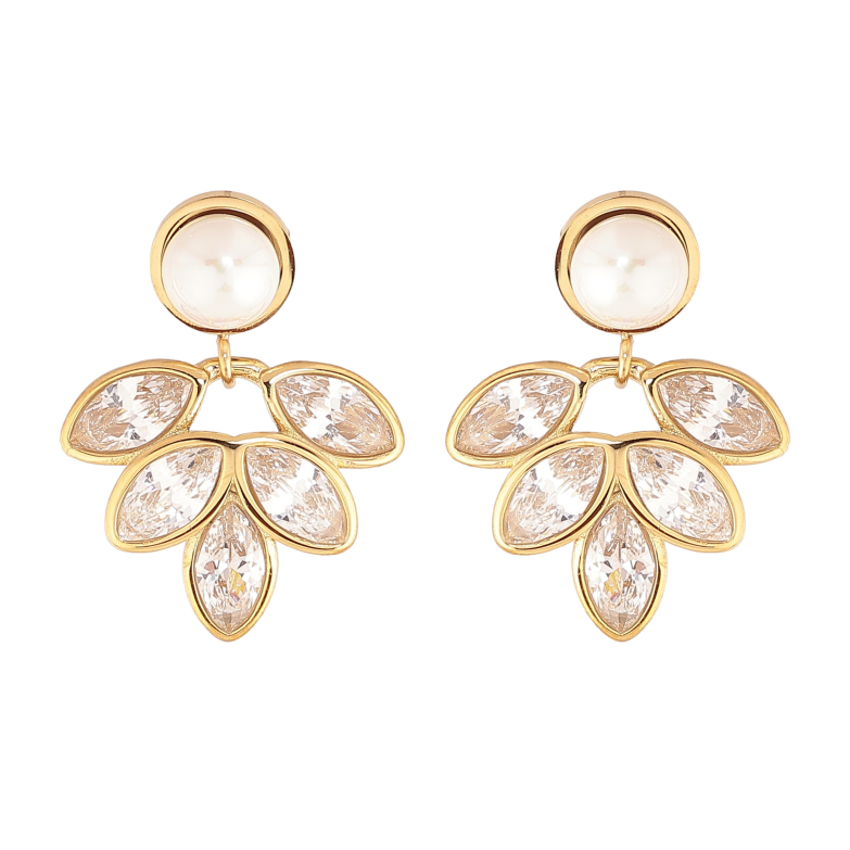 Серьги Нержавеющая сталь пусеты "Кристальные подвески" фото №2 Серьги Нержавеющая сталь пусеты "Кристальные подвески" фото №2