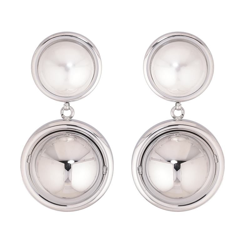 Серьги Нержавеющая сталь пусеты "Подвески с жемчужинами" фото №1