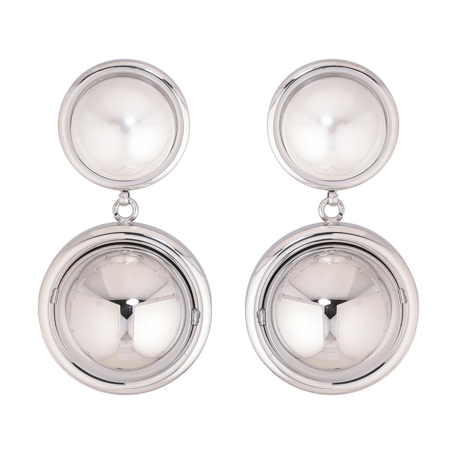 Сережки Нержавіюча сталь пусети "Підвіски з перлинами" фото №1