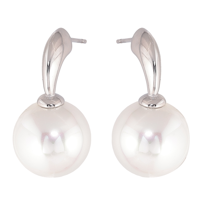 Сережки Нержавіюча сталь пусети "Перлини" фото №1