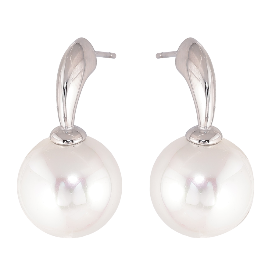 Сережки Нержавіюча сталь пусети "Перлини" фото №1