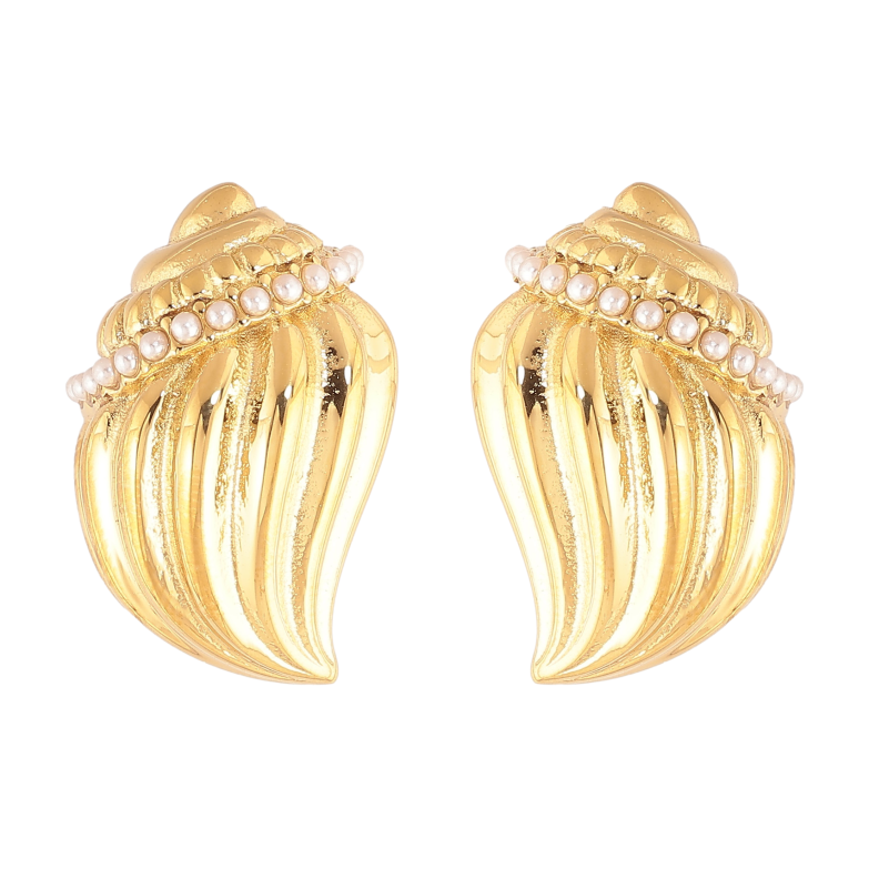 Сережки Нержавіюча сталь пусети "Ракушки" фото №1 Сережки Нержавіюча сталь пусети "Ракушки" фото №1