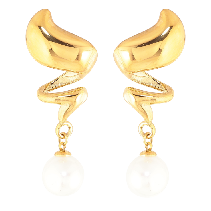 Серьги Нержавеющая сталь пусеты "Декоративные подвески с жемчужинами" фото №24