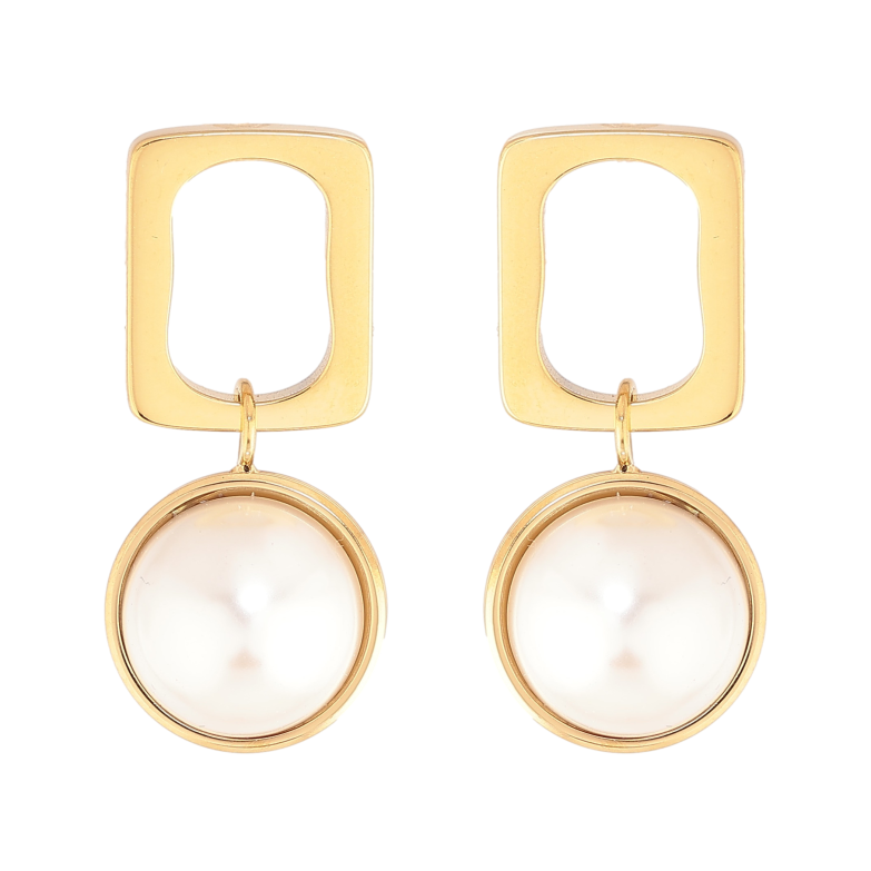 Серьги Нержавеющая сталь пусеты "Декоративные подвески с жемчужинами" фото №1 Серьги Нержавеющая сталь пусеты "Декоративные подвески с жемчужинами" фото №1