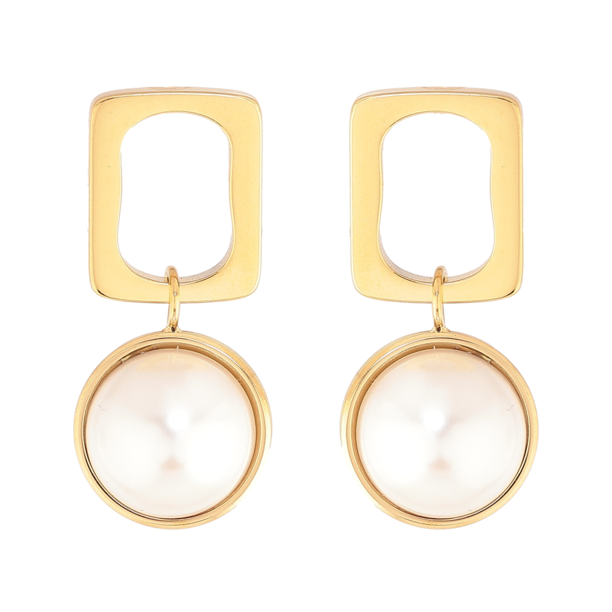 Серьги Нержавеющая сталь пусеты "Декоративные подвески с жемчужинами" фото №1 Серьги Нержавеющая сталь пусеты "Декоративные подвески с жемчужинами" фото №1