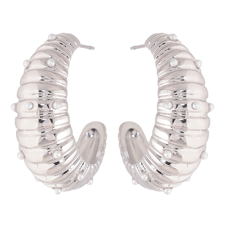 Сережки Нержавіюча сталь пусети "Декоративні дуги" фото №16