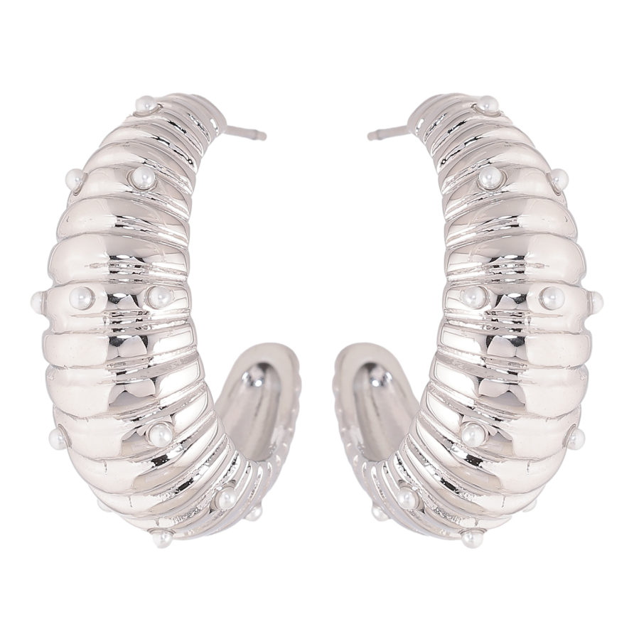 Сережки Нержавіюча сталь пусети "Декоративні дуги" фото №1