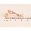 Сережки Xuping M&L колір 18K пусети "Перлинні підвіски" фото №2 Сережки Xuping M&L колір 18K пусети "Перлинні підвіски" фото №2