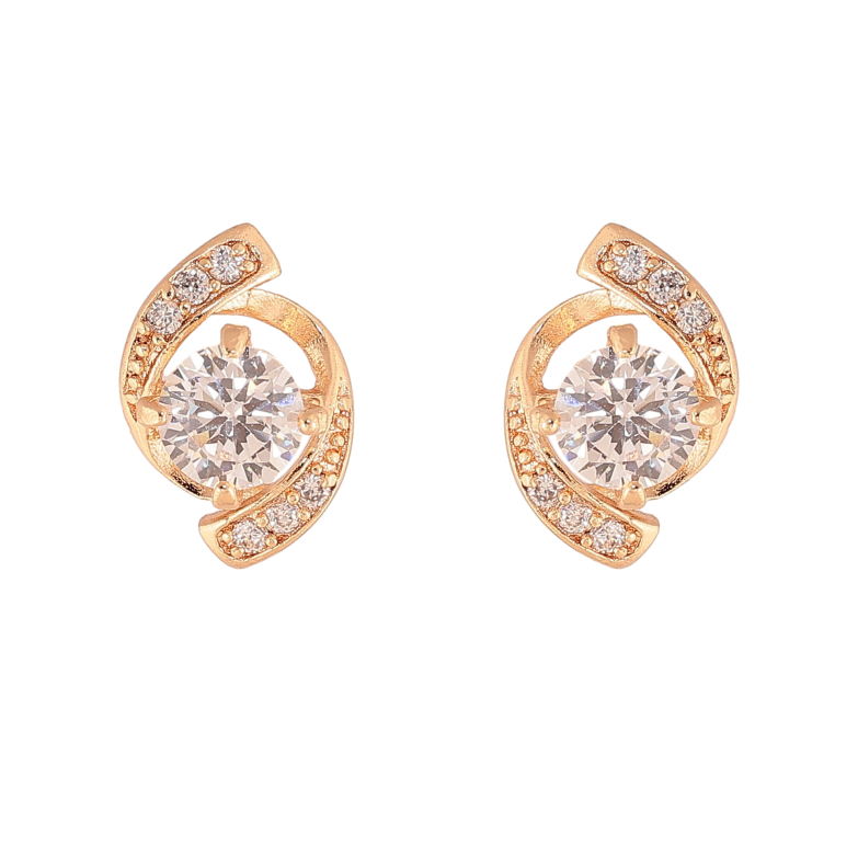 Серьги Xuping M&L цвет 18K пусеты "Декоративный узор с кристаллами" фото №1 Серьги Xuping M&L цвет 18K пусеты "Декоративный узор с кристаллами" фото №1