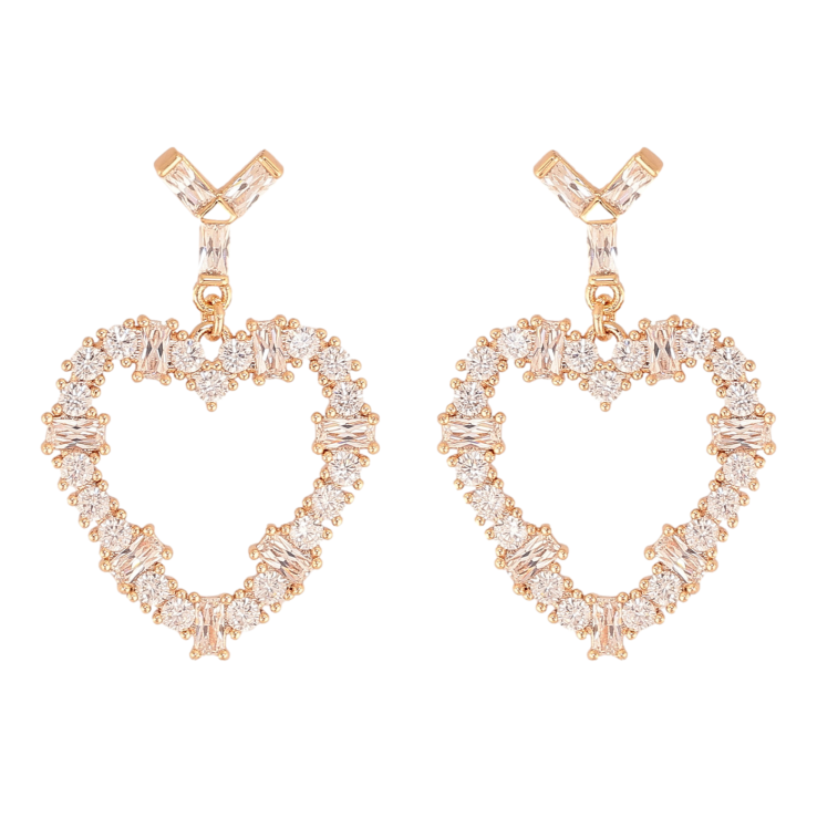 Серьги Xuping M&L цвет 18K пусеты "Кристальные сердечки" фото №17 Серьги Xuping M&L цвет 18K пусеты "Кристальные сердечки" фото №17