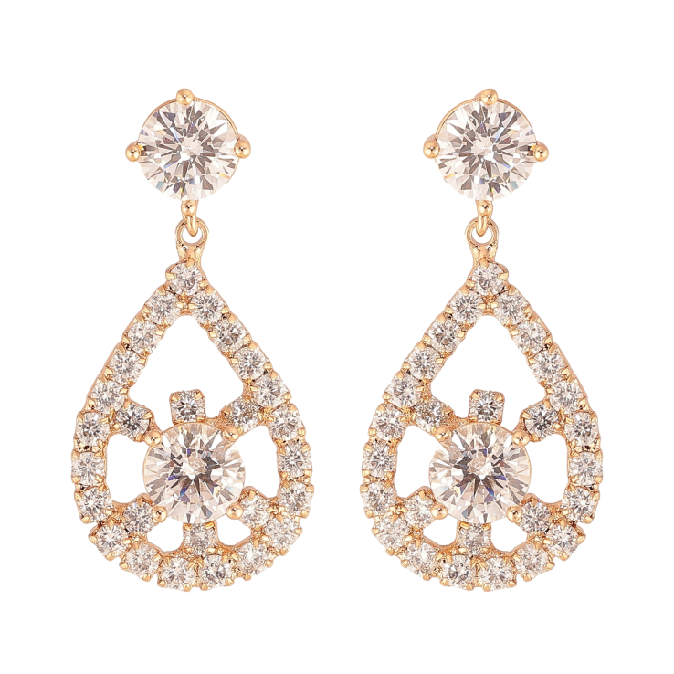 Серьги Xuping M&L цвет 18K пусеты "Кристальные подвески" фото №13 Серьги Xuping M&L цвет 18K пусеты "Кристальные подвески" фото №13