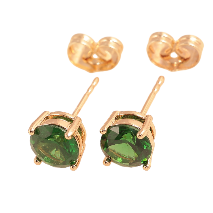 Серьги Xuping M&L цвет 18K пусеты "Зеленые кристаллы в 4-х крапановой оправе" ø 7мм фото №8 Серьги Xuping M&L цвет 18K пусеты "Зеленые кристаллы в 4-х крапановой оправе" ø 7мм фото №8