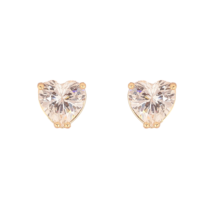 Сережки Xuping M&L колір 18K пусети "Кристальні серця" фото №11 Сережки Xuping M&L колір 18K пусети "Кристальні серця" фото №11