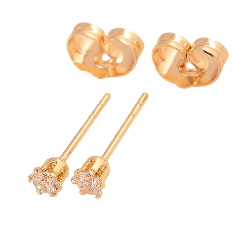 Серьги Xuping M&L цвет 18K пусеты "Кристаллы в 6-ти крапановой оправе" ø 3мм фото №1 Серьги Xuping M&L цвет 18K пусеты "Кристаллы в 6-ти крапановой оправе" ø 3мм фото №1