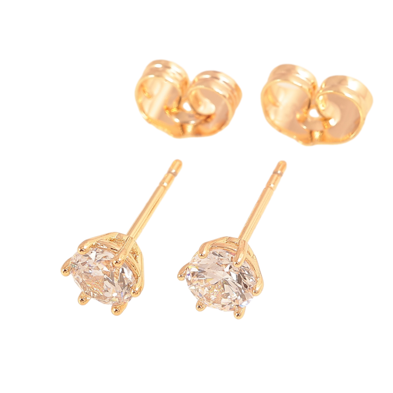 Серьги Xuping M&L цвет 18K пусеты "Кристаллы в 6-ти крапановой оправе" ø 5мм фото №1 Серьги Xuping M&L цвет 18K пусеты "Кристаллы в 6-ти крапановой оправе" ø 5мм фото №1