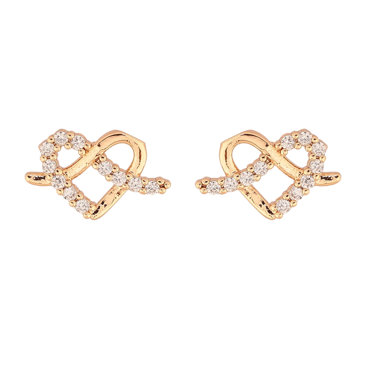Серьги Xuping M&L цвет 18K пусеты "Сердечки с кристаллами" фото №24 Серьги Xuping M&L цвет 18K пусеты "Сердечки с кристаллами" фото №24