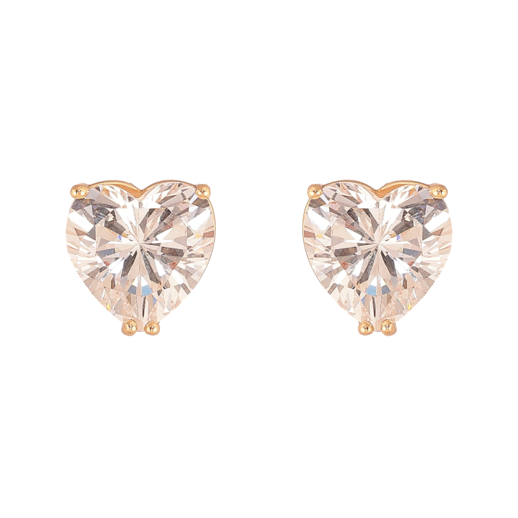 Серьги Xuping M&L цвет 18K пусеты "Кристальные сердечки" 10х10мм фото №4 Серьги Xuping M&L цвет 18K пусеты "Кристальные сердечки" 10х10мм фото №4